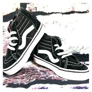 Toddler size 6 Black/White Vans
